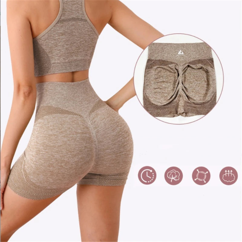 Yoga Set Gym Shorts Women Sport Bras Brassiere Workout Tops for Women Yoga Clothes Fitness Leggings Gym Set Seamless Yoga Sets